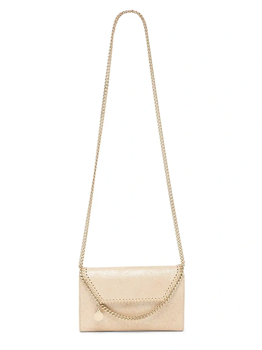 Stella McCartney Women's Falabella Eco Shiny Dotted Chamois Chain Wallet | Thumbnail 6 Stella McCartney Women's Falabella Eco Shiny Dotted Chamois Chain Wallet | Thumbnail 6