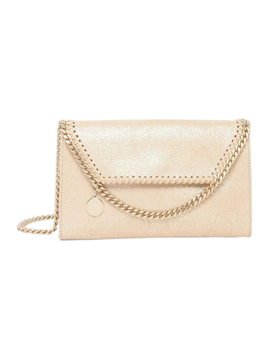 Women's Falabella Eco Shiny Dotted Chamois Chain Wallet Women's Falabella Eco Shiny Dotted Chamois Chain Wallet