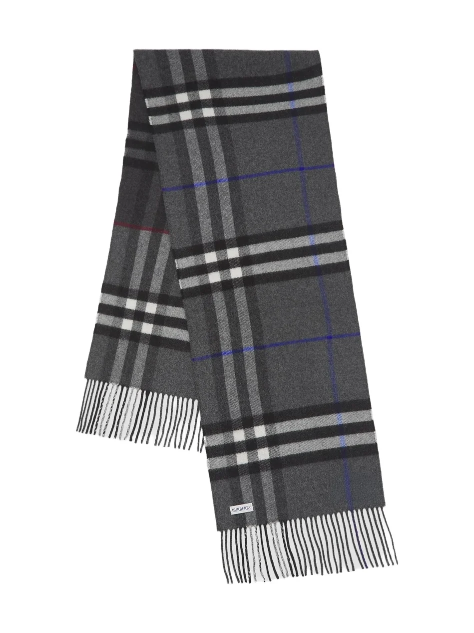 Men's Check Cashmere Scarf Men's Check Cashmere Scarf