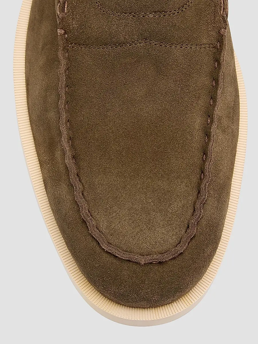 John Lobb Men's Pace Suede Loafers - Olive | Thumbnail 5 John Lobb Men's Pace Suede Loafers - Olive | Thumbnail 5