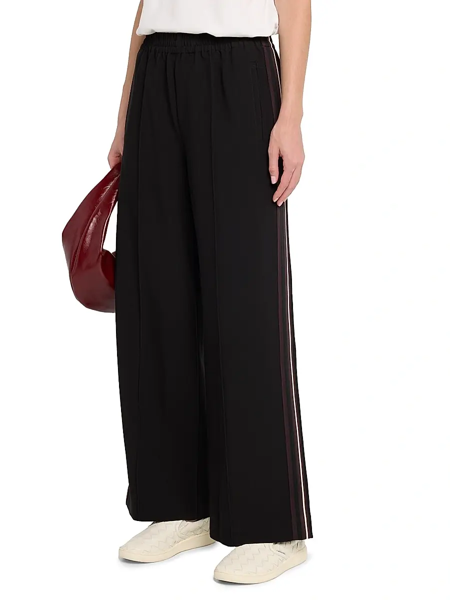 Reiss Women's Robyn Striped Wide-Leg Knit Pants | Thumbnail 3 Reiss Women's Robyn Striped Wide-Leg Knit Pants | Thumbnail 3