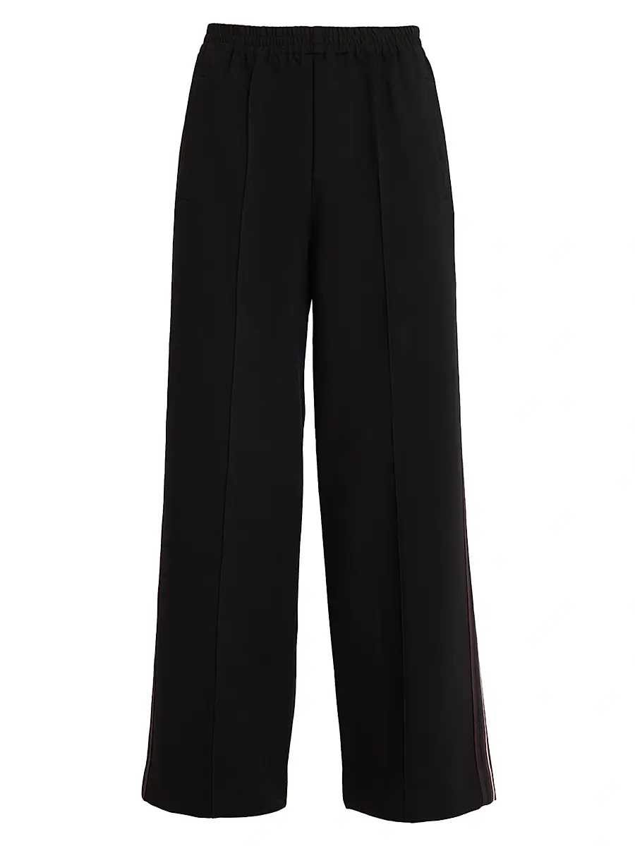 Reiss Women's Robyn Striped Wide-Leg Knit Pants