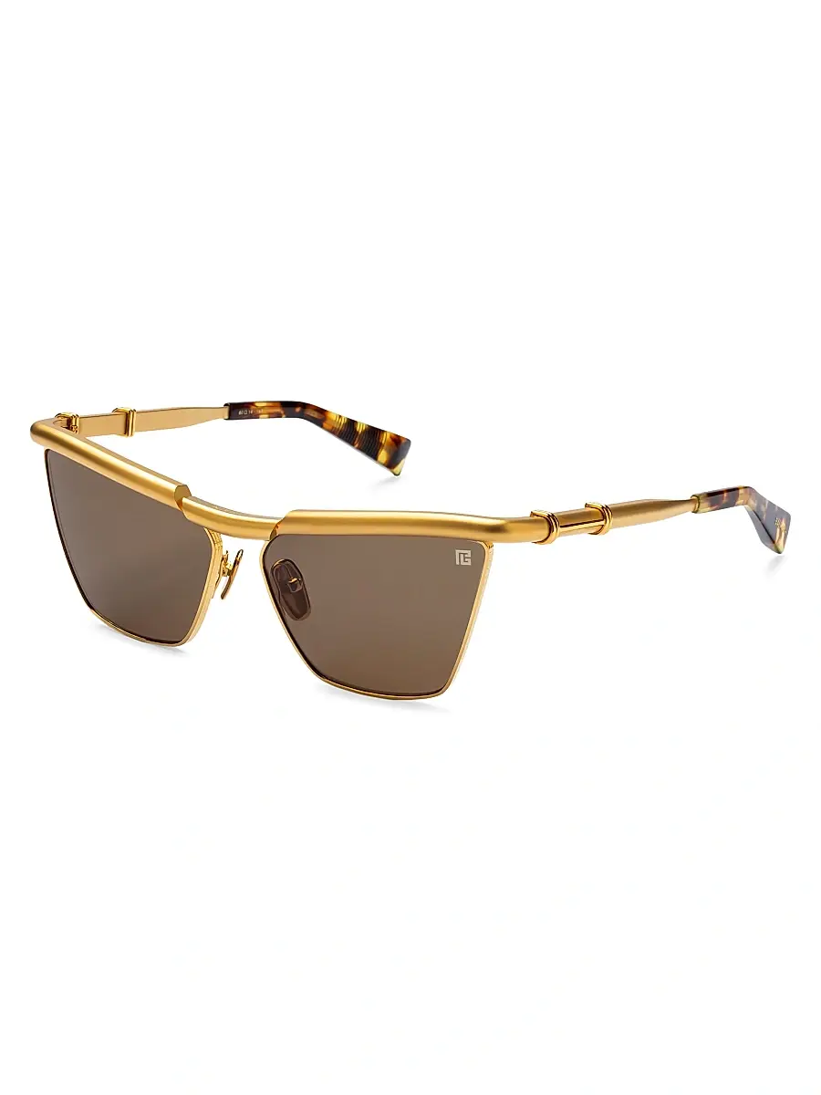 Women's Victoire 60MM Cat-Eye Sunglasses - Gold Brown Women's Victoire 60MM Cat-Eye Sunglasses - Gold Brown