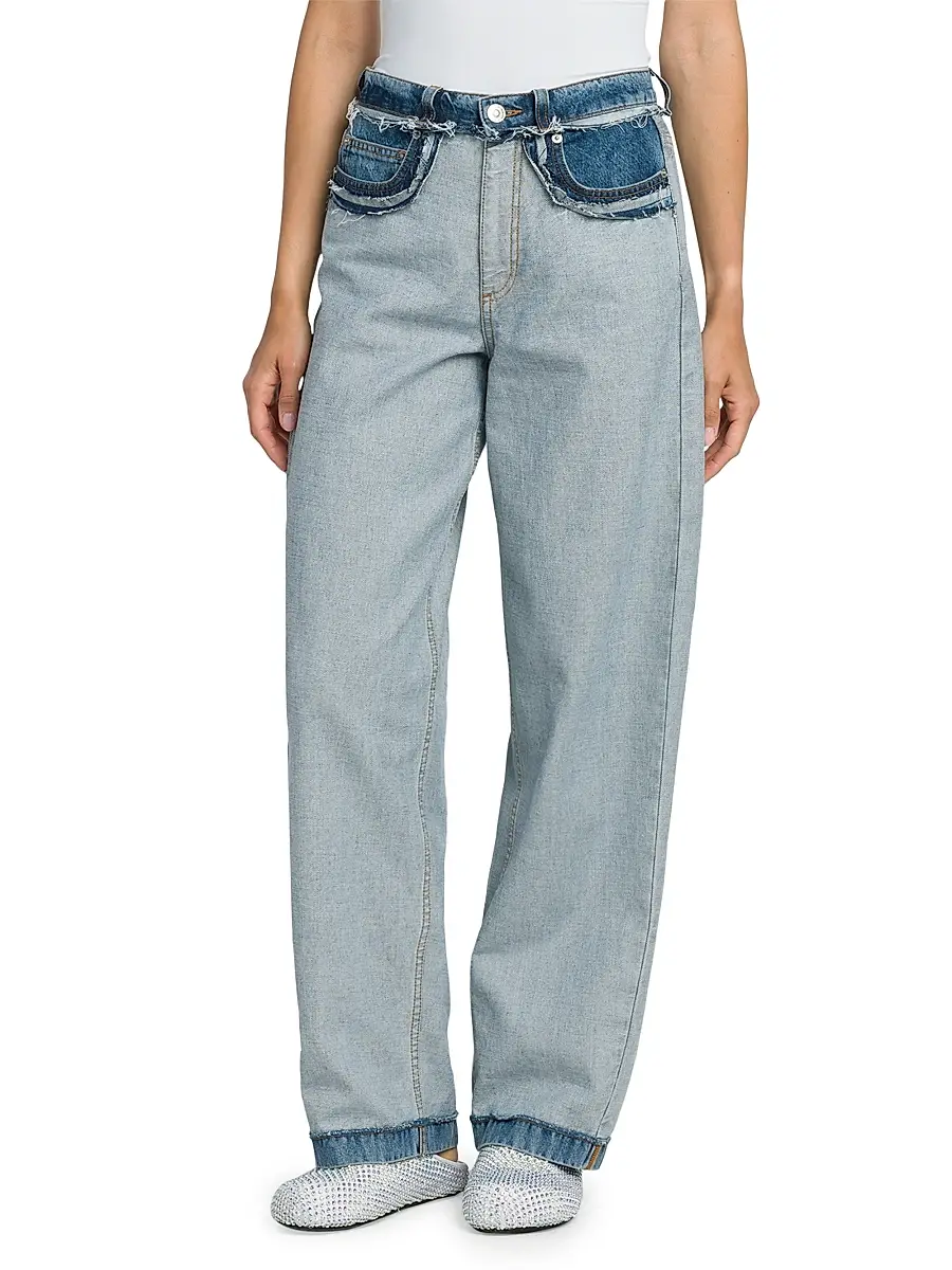 Marni Women's Two-Toned Wide-Leg Jeans | Thumbnail 3 Marni Women's Two-Toned Wide-Leg Jeans | Thumbnail 3