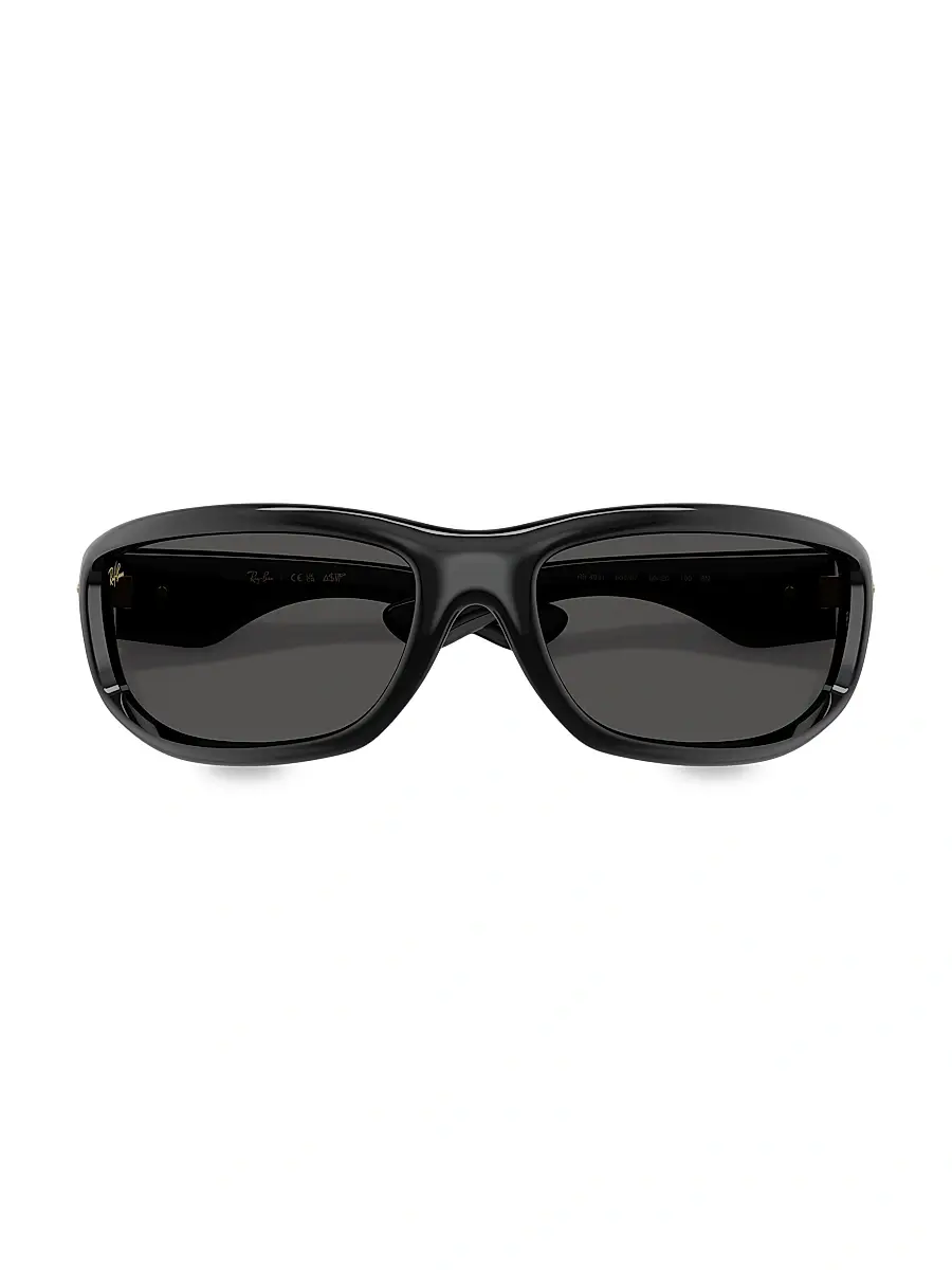 Ray-Ban Men's 0Rb4941 86MM Square Sunglasses - Black | Thumbnail 5 Ray-Ban Men's 0Rb4941 86MM Square Sunglasses - Black | Thumbnail 5