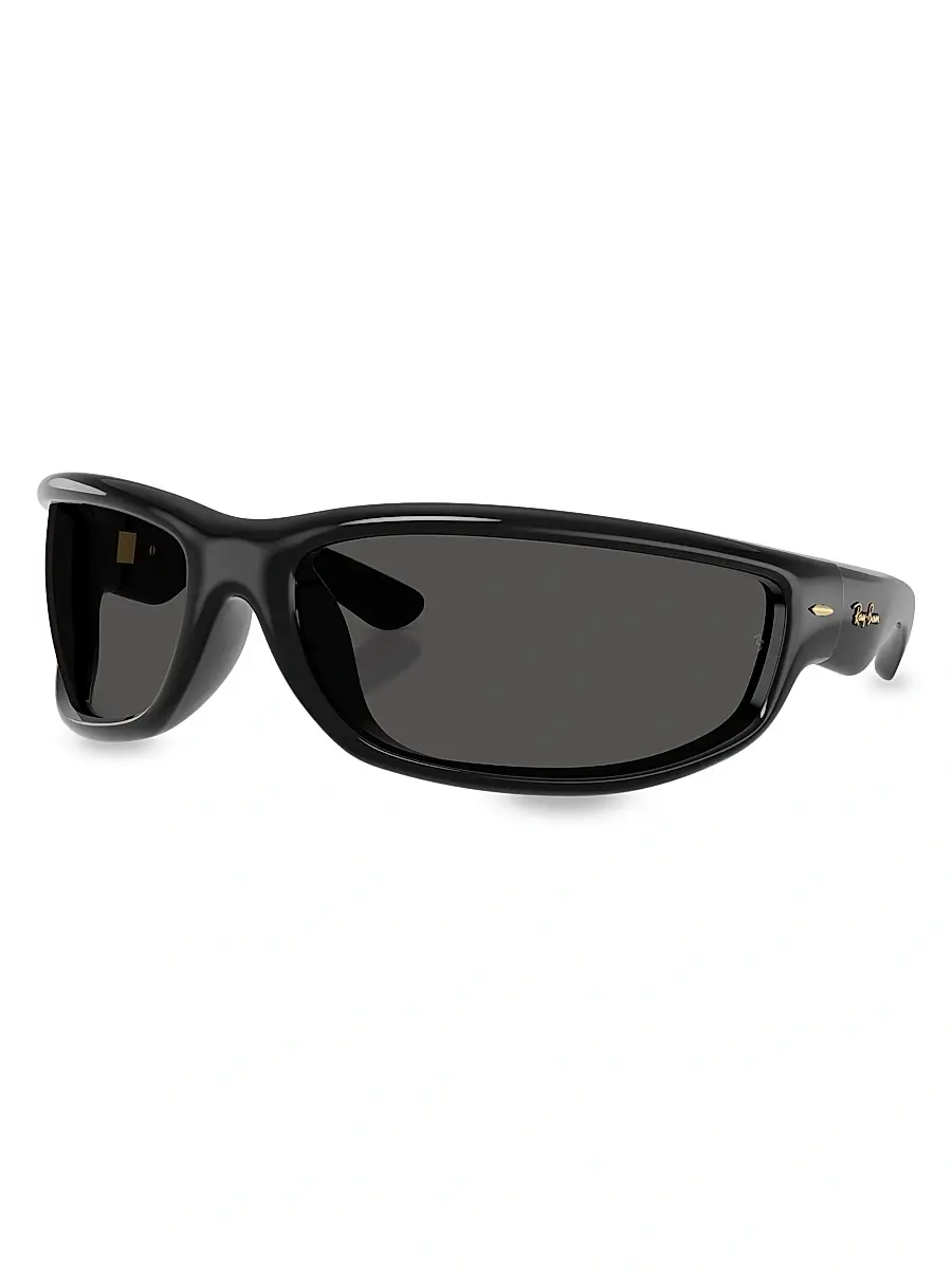 Men's 0Rb4941 86MM Square Sunglasses - Black Men's 0Rb4941 86MM Square Sunglasses - Black