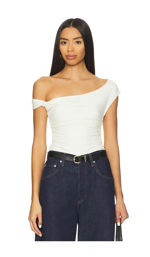WeWoreWhat Twisted Off The Shoulder Top