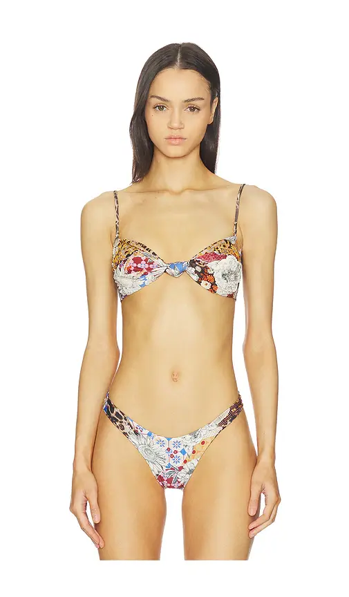 Agua Bendita Lucille Quilt Bikini Top | Image 1 Agua Bendita Lucille Quilt Bikini Top | Image 1