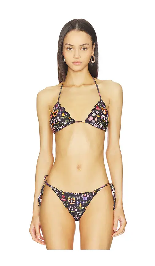 Agua Bendita Lolina Ambar Triangle Bikini Top | Image 1 Agua Bendita Lolina Ambar Triangle Bikini Top | Image 1