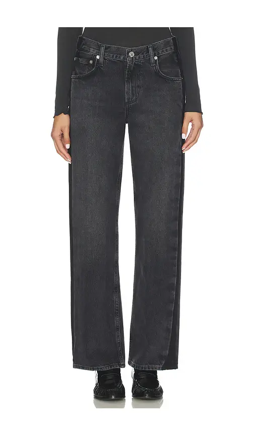 Citizens of Humanity Lindz Low Rise Easy Straight With Tuxedo Stripe Jeans | Thumbnail 2