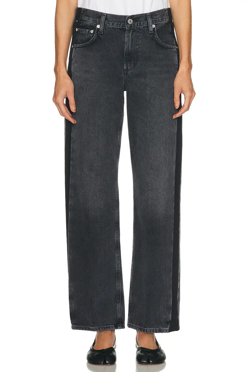 Citizens of Humanity Lindz Low Rise Easy Straight With Tuxedo Stripe Jeans | Thumbnail 3