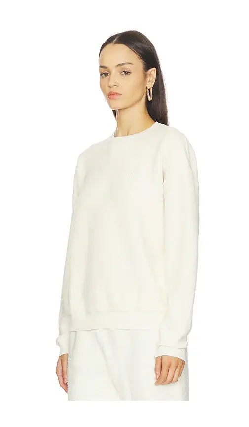ÉTERNE Classic Reverse French Terry Crew Sweatshirt | Thumbnail 2