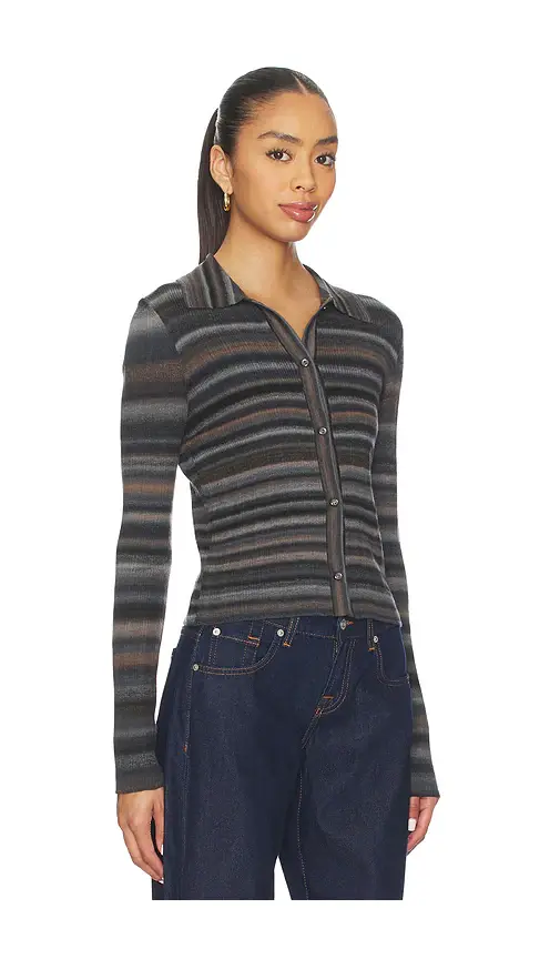 RE/DONE Ribbed Polo Cardi | Thumbnail 2 RE/DONE Ribbed Polo Cardi | Thumbnail 2