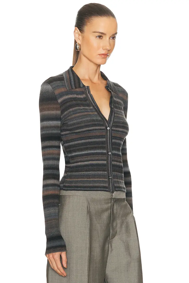 RE/DONE Ribbed Polo Cardi | Thumbnail 4 RE/DONE Ribbed Polo Cardi | Thumbnail 4