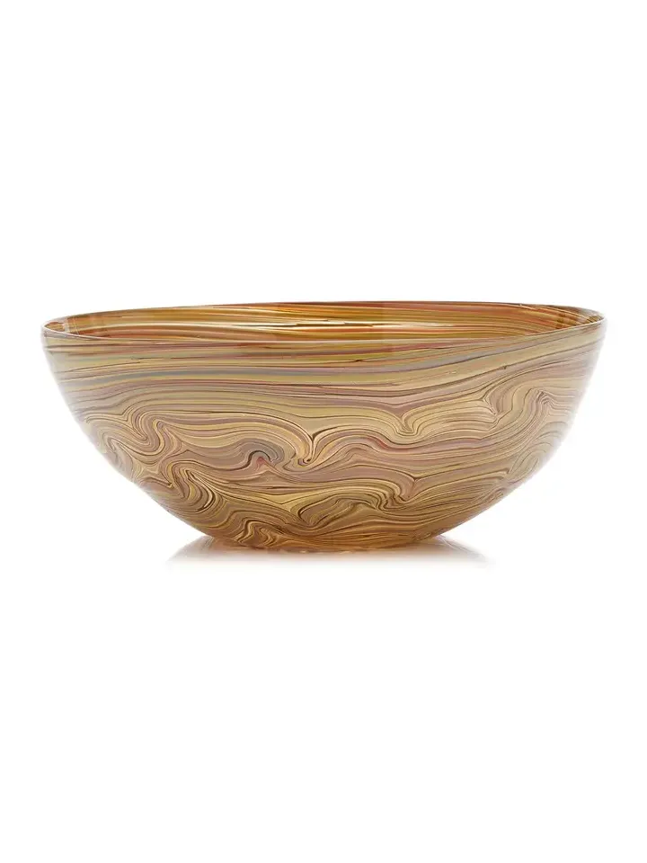 Moda Domus Calcedonio Glass Salad Bowl