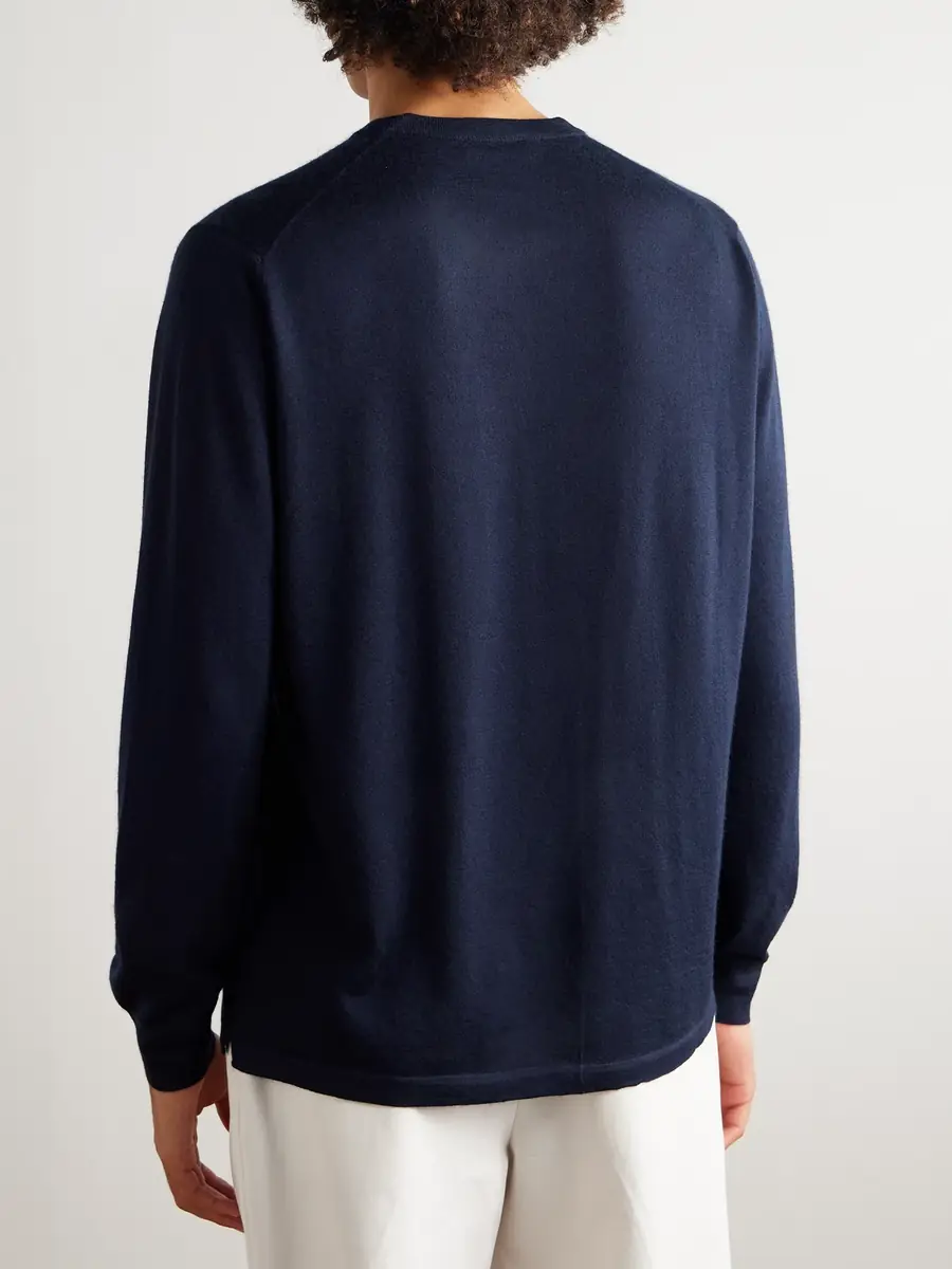 Thom Sweeney Cashmere and Silk-Blend Sweater - Men | Thumbnail 4 Thom Sweeney Cashmere and Silk-Blend Sweater - Men | Thumbnail 4
