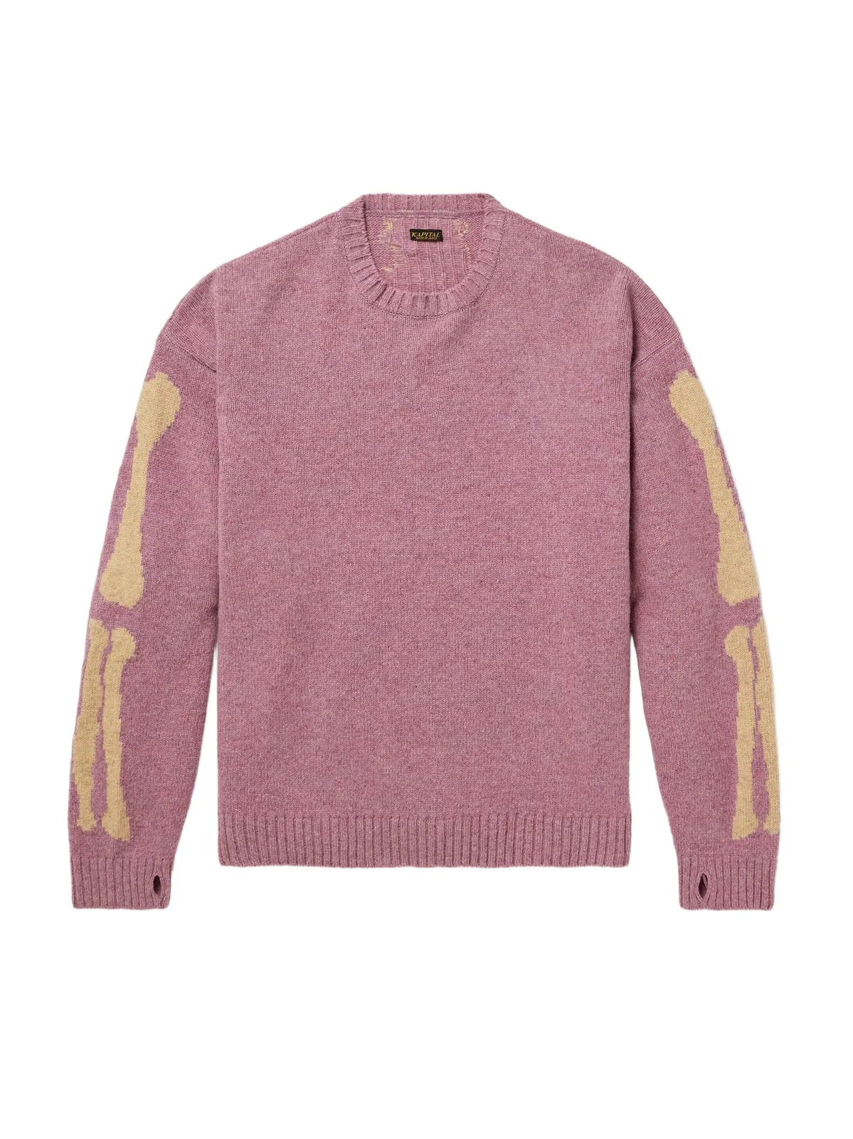 Bone Oversized Intarsia Wool Sweater - Men