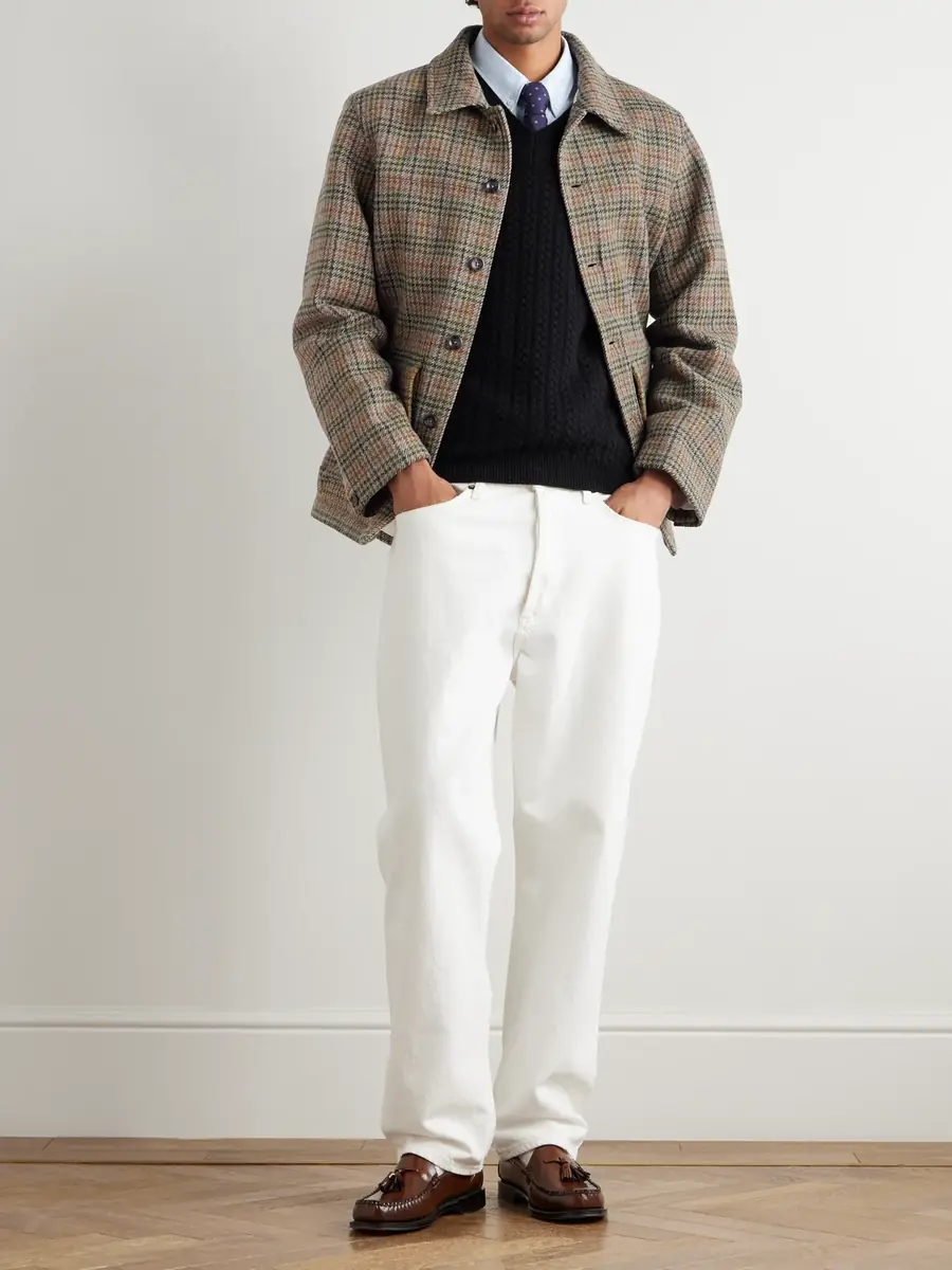 Drake's Checked Wool-Tweed Jacket - Men | Thumbnail 2