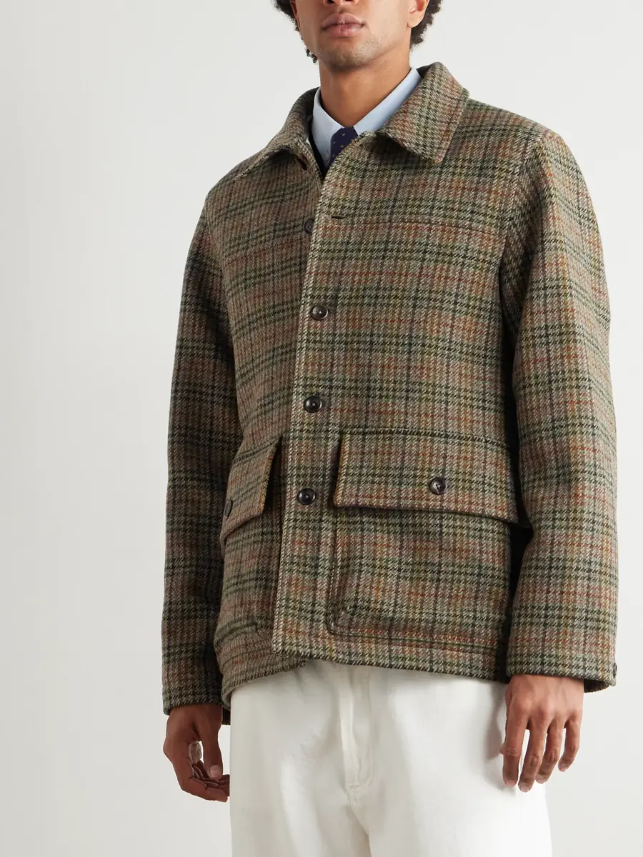 Drake's Checked Wool-Tweed Jacket - Men | Thumbnail 3