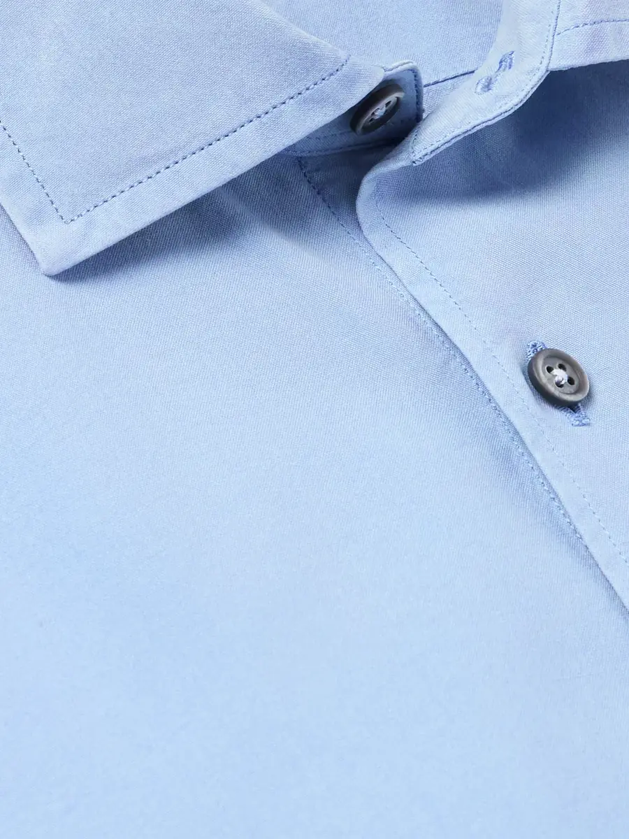 Zegna Spread-Collar Mulberry Silk Shirt - Men | Thumbnail 5 Zegna Spread-Collar Mulberry Silk Shirt - Men | Thumbnail 5
