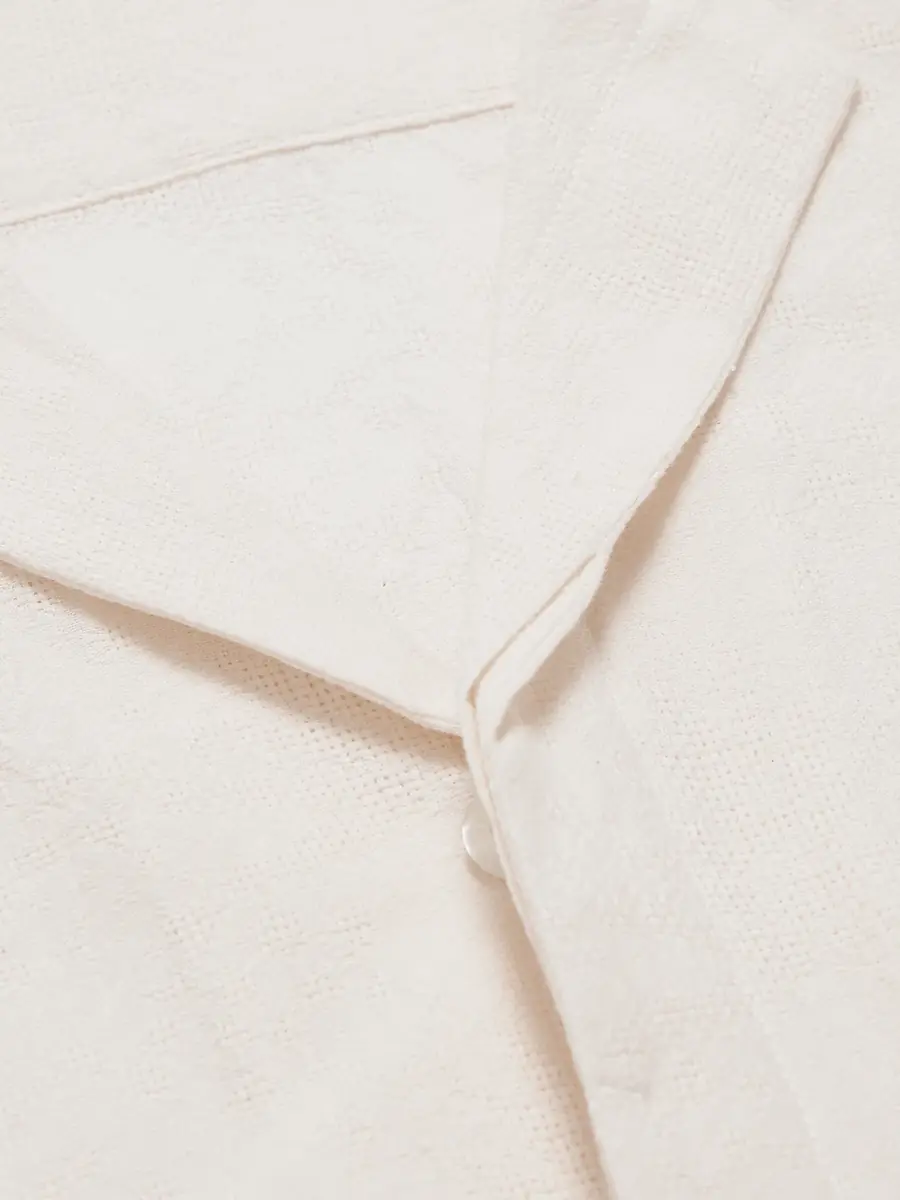 Orlebar Brown Maitan Cirqua Camp-Collar Embroidered Cotton-Gauze Shirt - Men | Thumbnail 4 Orlebar Brown Maitan Cirqua Camp-Collar Embroidered Cotton-Gauze Shirt - Men | Thumbnail 4