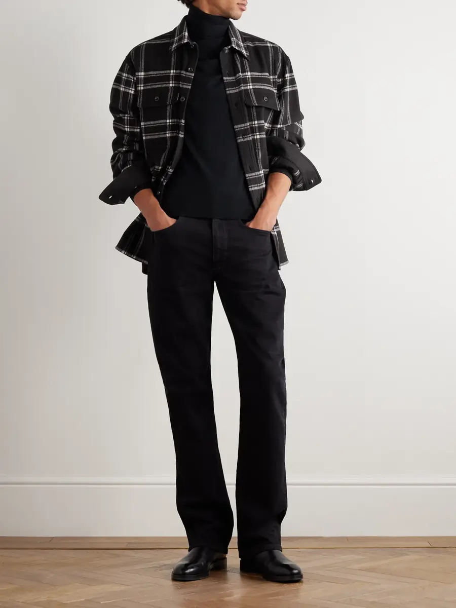 Ralph Lauren Purple Label Gable Checked Wool-Flannel Shirt - Men | Thumbnail 2 Ralph Lauren Purple Label Gable Checked Wool-Flannel Shirt - Men | Thumbnail 2