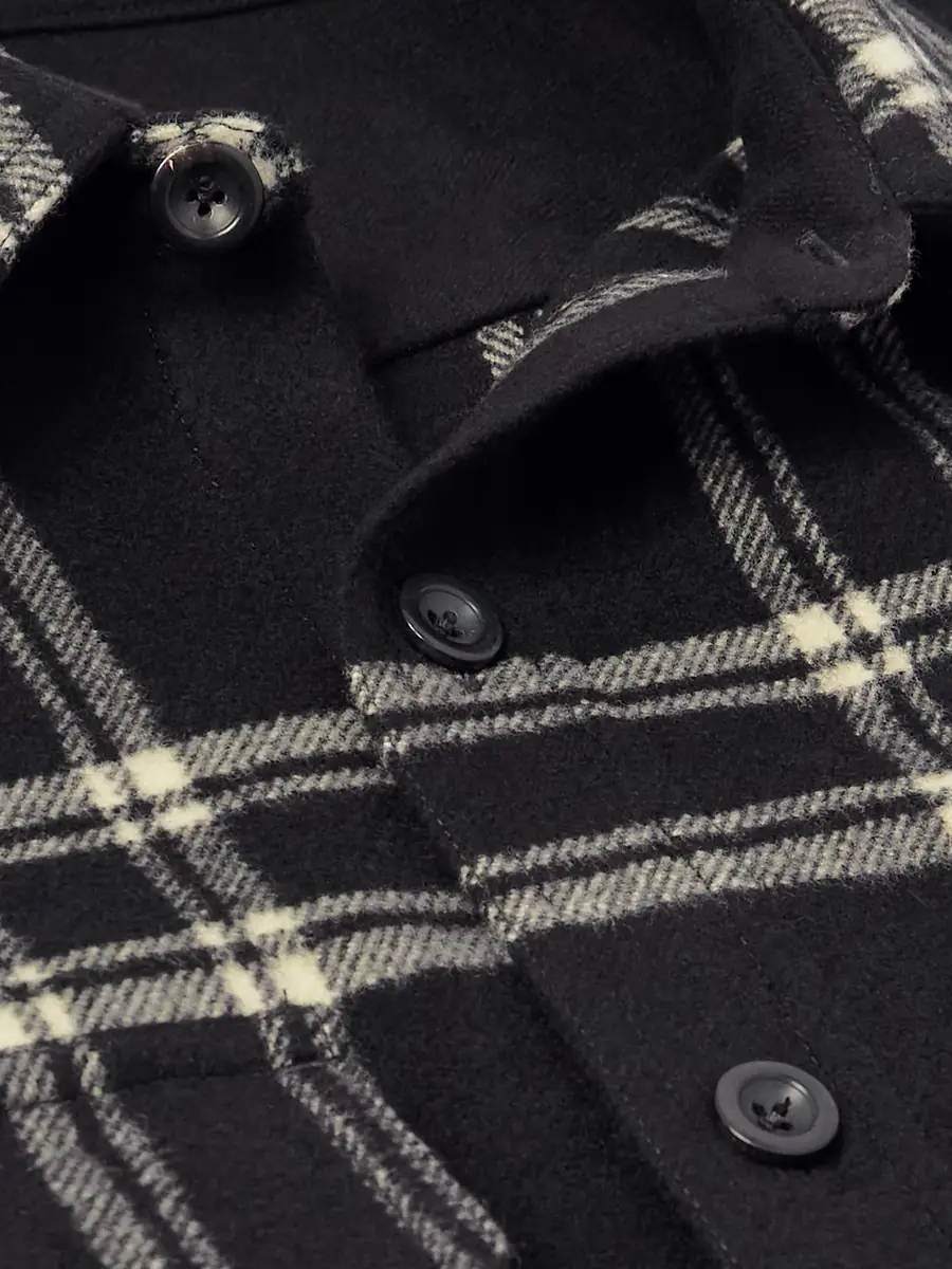 Ralph Lauren Purple Label Gable Checked Wool-Flannel Shirt - Men | Thumbnail 5 Ralph Lauren Purple Label Gable Checked Wool-Flannel Shirt - Men | Thumbnail 5