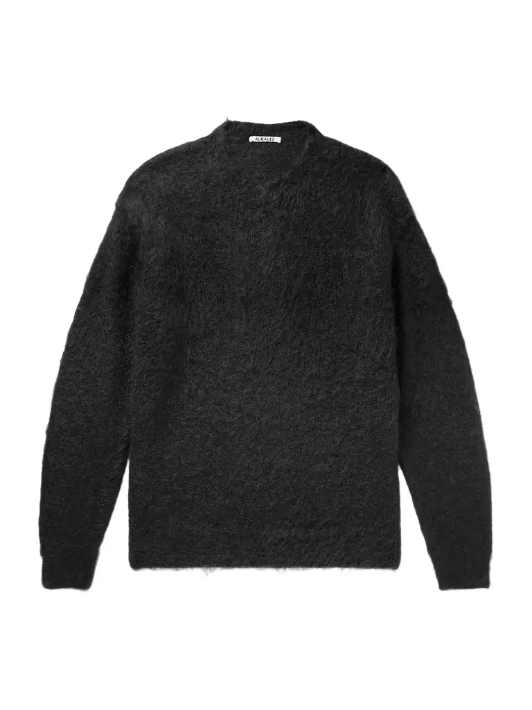 Auralee Brushed Mohair and Wool-Blend Sweater - Men | Image 1 Auralee Brushed Mohair and Wool-Blend Sweater - Men | Image 1
