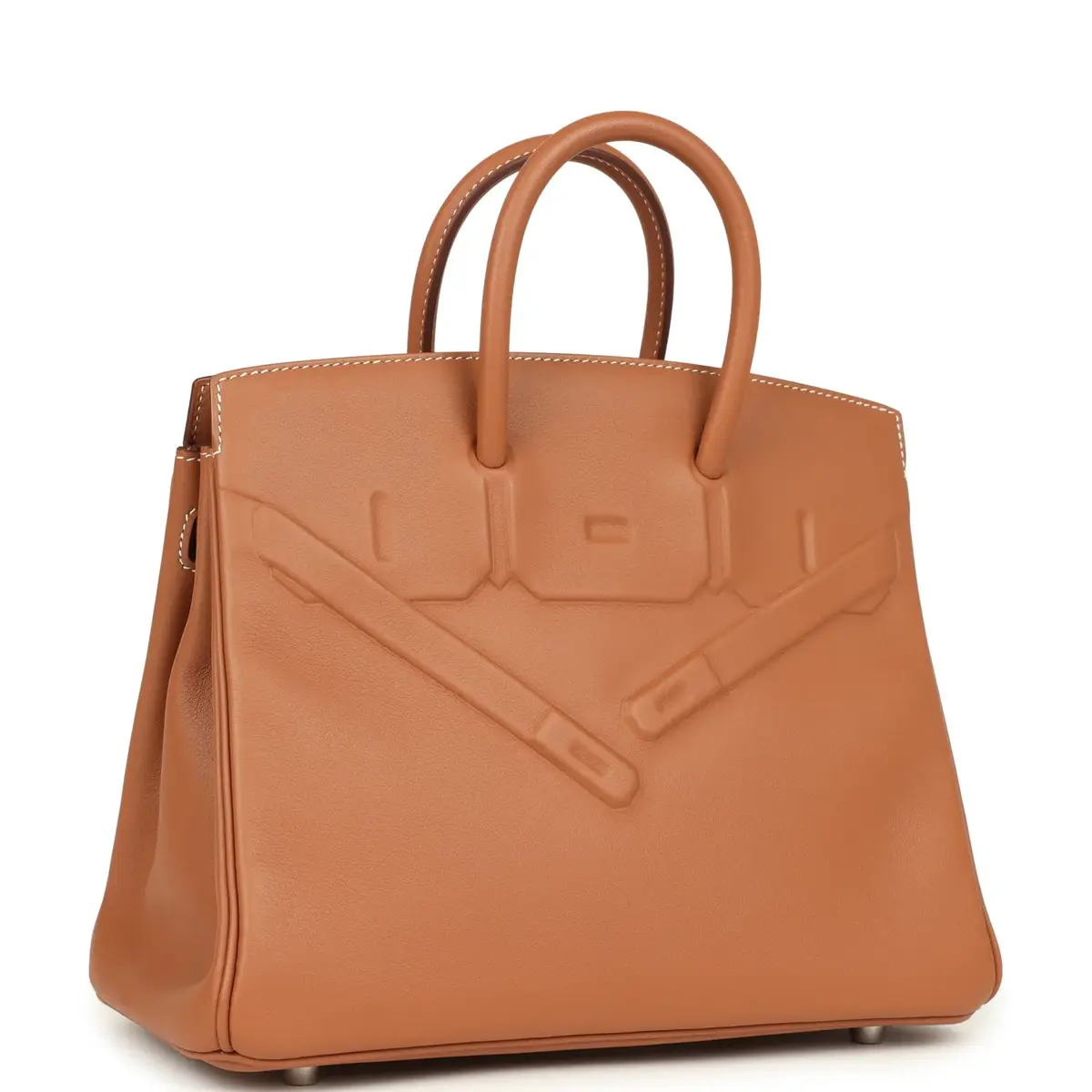 HERMÈS Hermes Birkin Shadow 25 Gold Swift Palladium Hardware | Thumbnail 2 HERMÈS Hermes Birkin Shadow 25 Gold Swift Palladium Hardware | Thumbnail 2