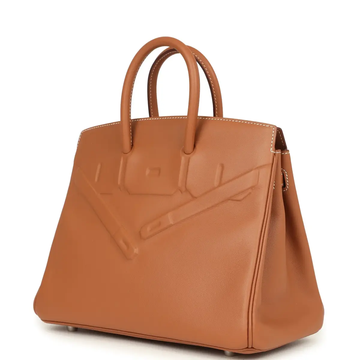HERMÈS Hermes Birkin Shadow 25 Gold Swift Palladium Hardware | Thumbnail 3 HERMÈS Hermes Birkin Shadow 25 Gold Swift Palladium Hardware | Thumbnail 3
