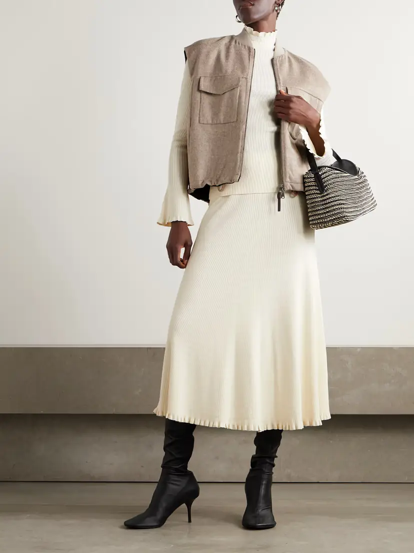 Proenza Schouler White Label Stina Striped Knitted Midi Skirt | Thumbnail 2 Proenza Schouler White Label Stina Striped Knitted Midi Skirt | Thumbnail 2