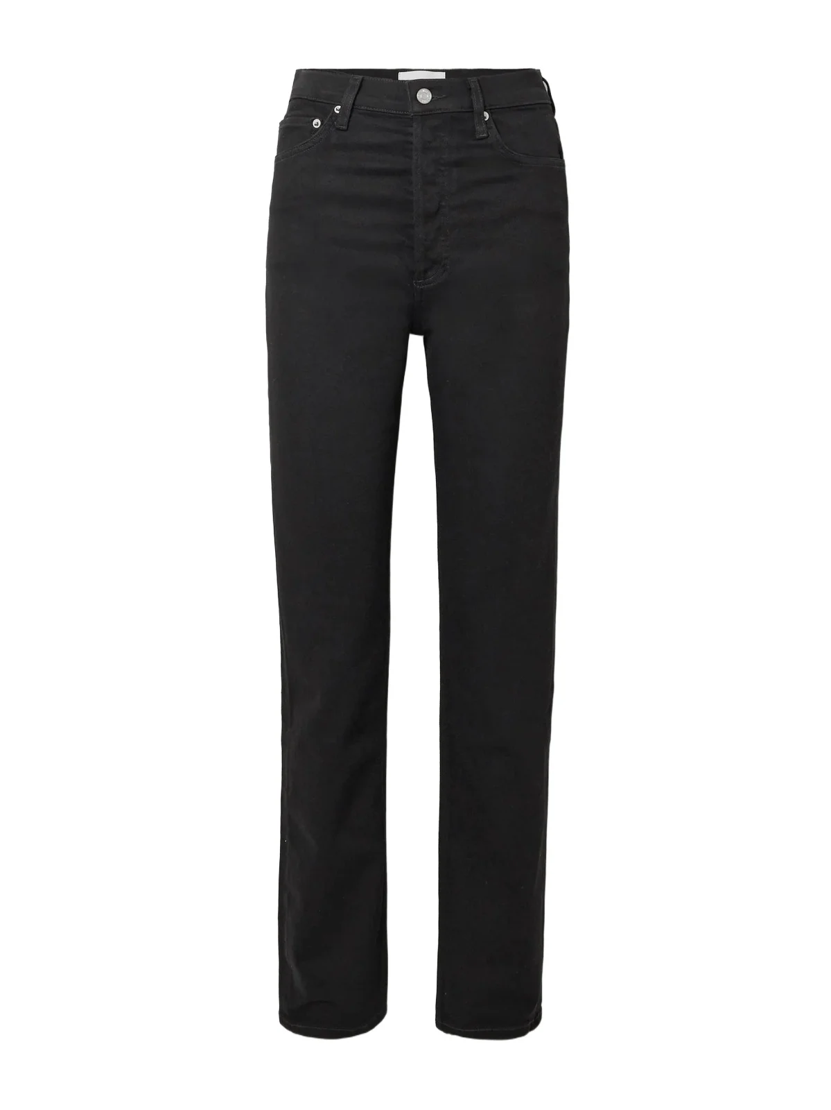 90's Pinch Waist Long High-rise Straight-leg Jeans