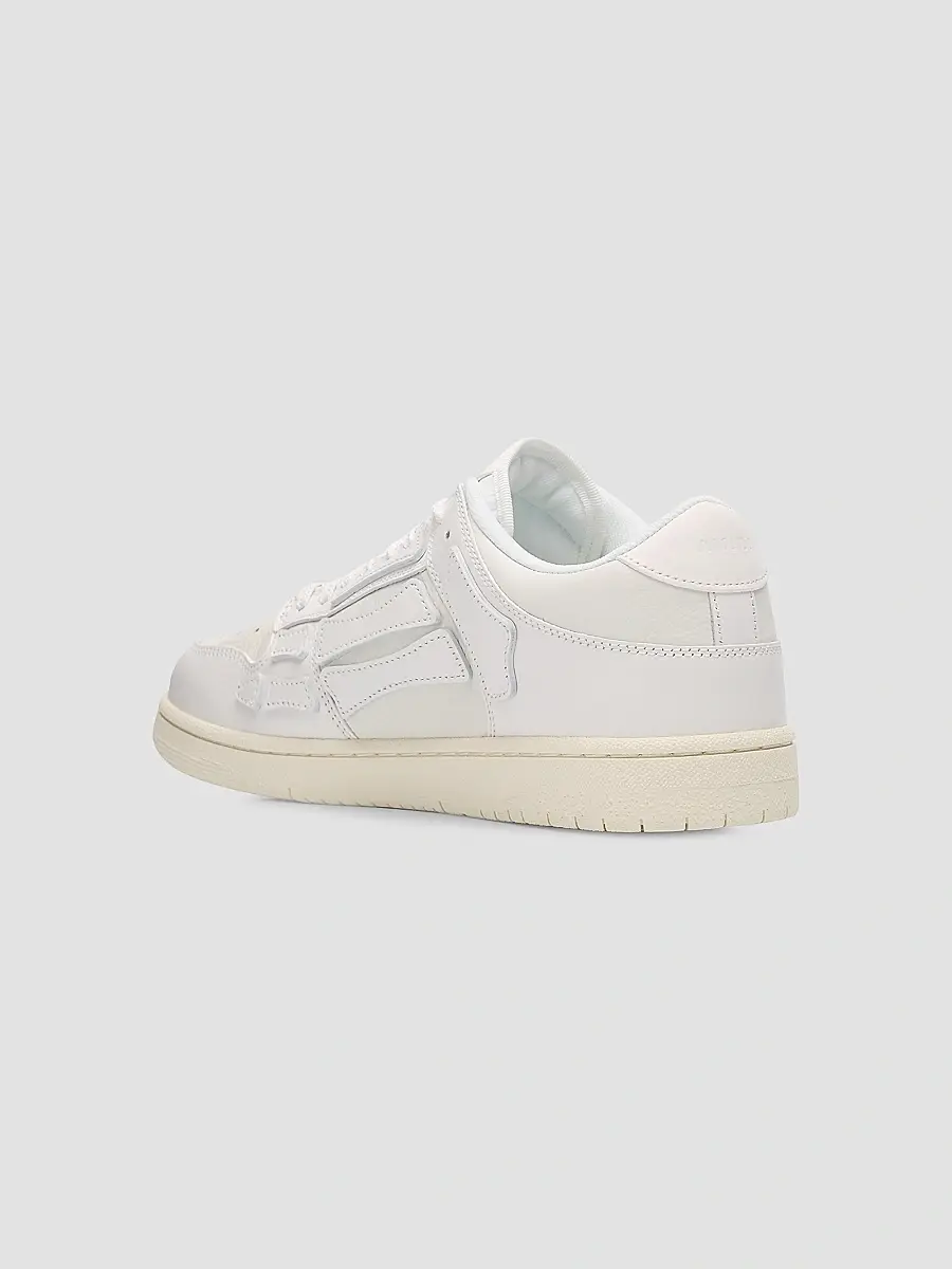 Amiri Men's Skel Leather Low-Top Sneakers - White | Thumbnail 3 Amiri Men's Skel Leather Low-Top Sneakers - White | Thumbnail 3
