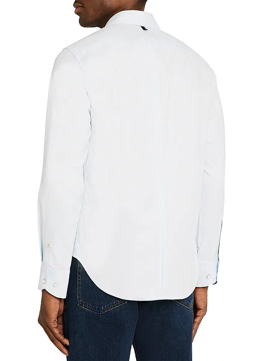 rag & bone Men's Tomlin Stretch-Cotton Dobby Shirt | Thumbnail 4