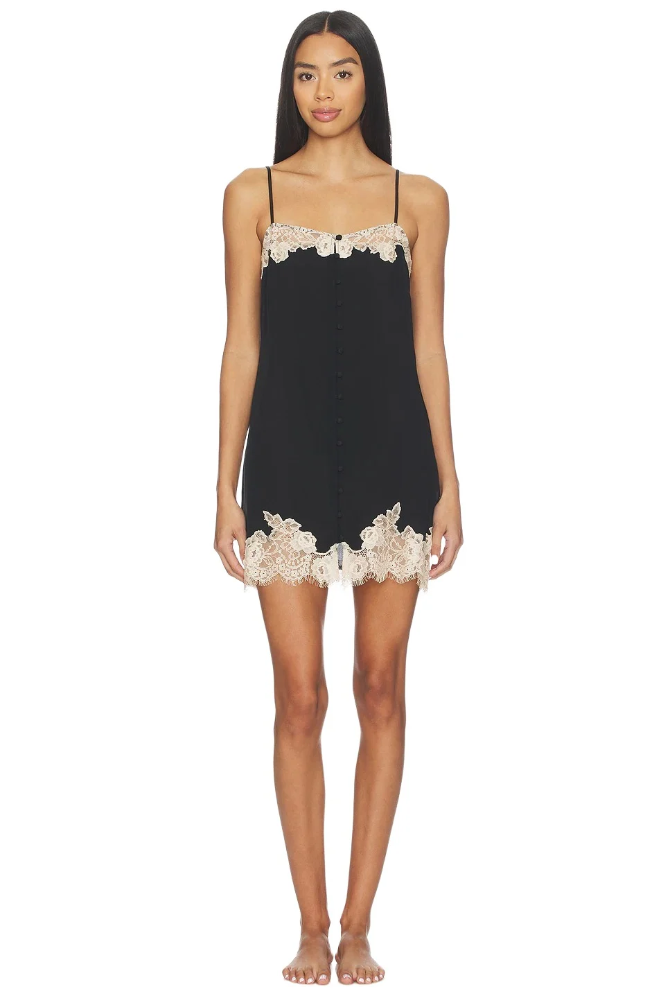 Juliet Lace Button Slip