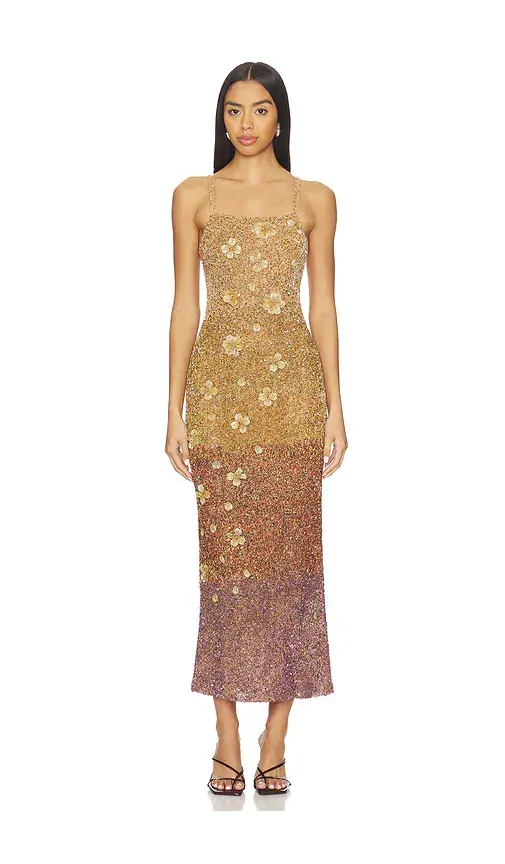 LA FUORI Alessia Sovereign Ombre Midi Dress | Image 1 LA FUORI Alessia Sovereign Ombre Midi Dress | Image 1