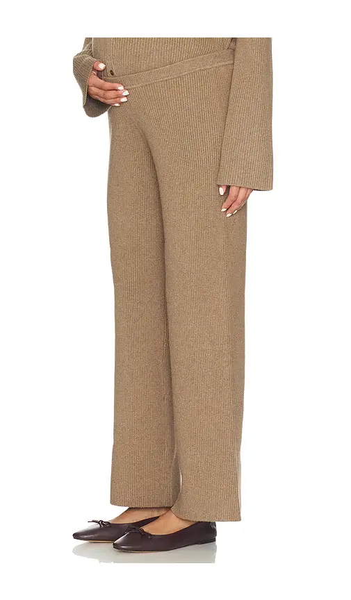 Hatch The Beatrice Ribbed Knit Pant | Image 1 Hatch The Beatrice Ribbed Knit Pant | Image 1