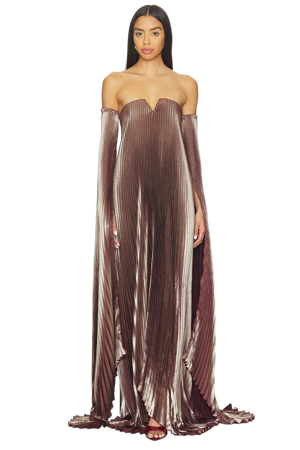 L'Idée Black Tie Gown With Drama Sleeves