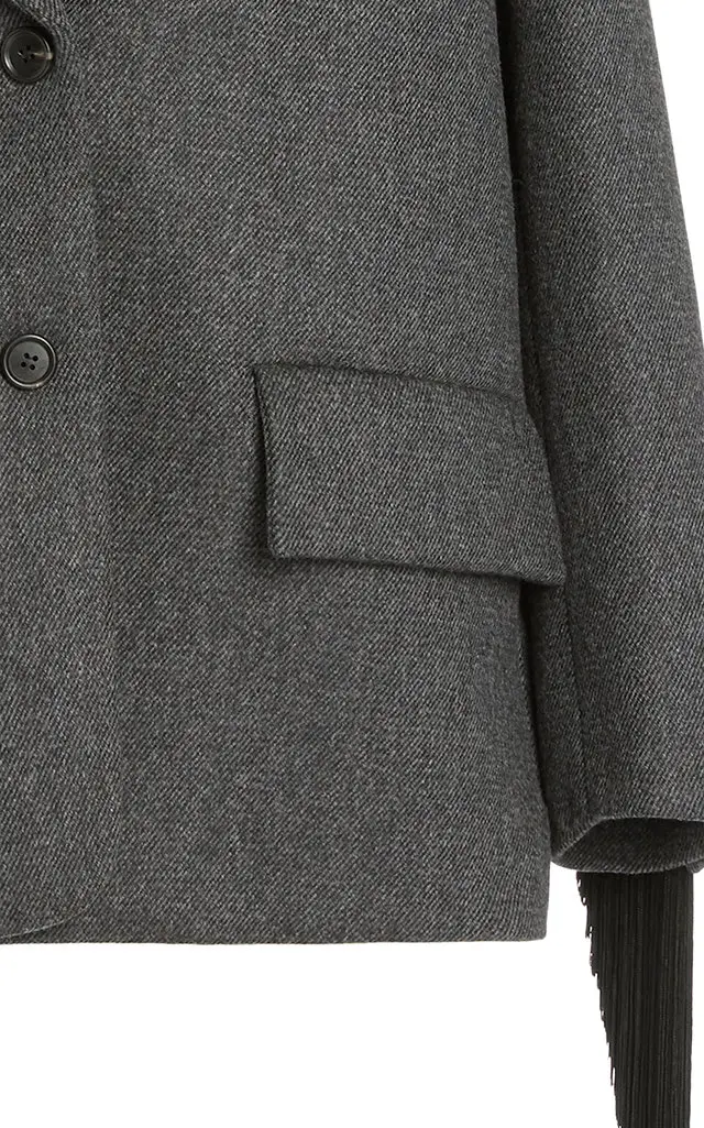 Prada Oversized Single-Breasted Wool Jacket | Thumbnail 5 Prada Oversized Single-Breasted Wool Jacket | Thumbnail 5