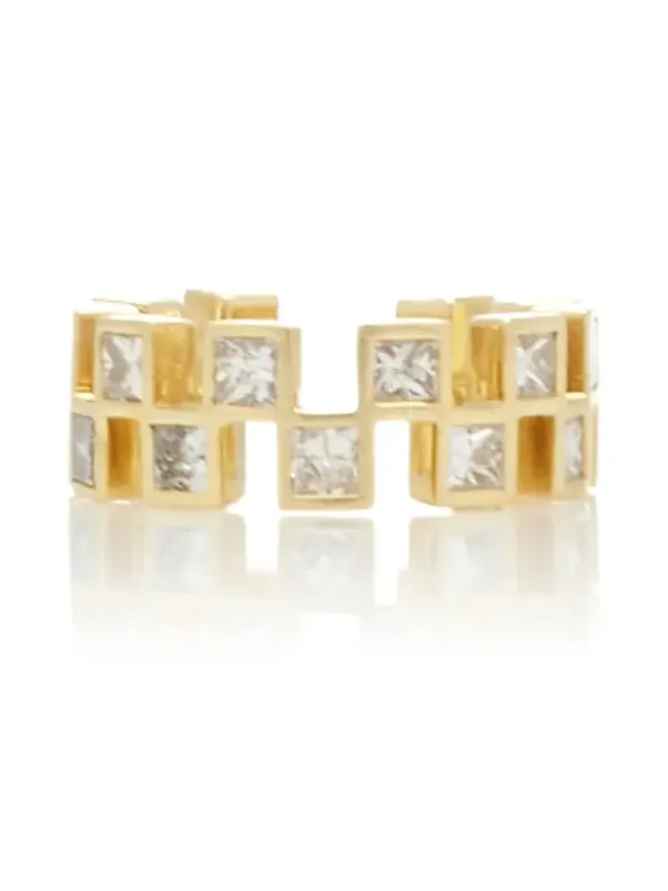 KATKIM 18K Yellow Gold Anerise Ear Cuff