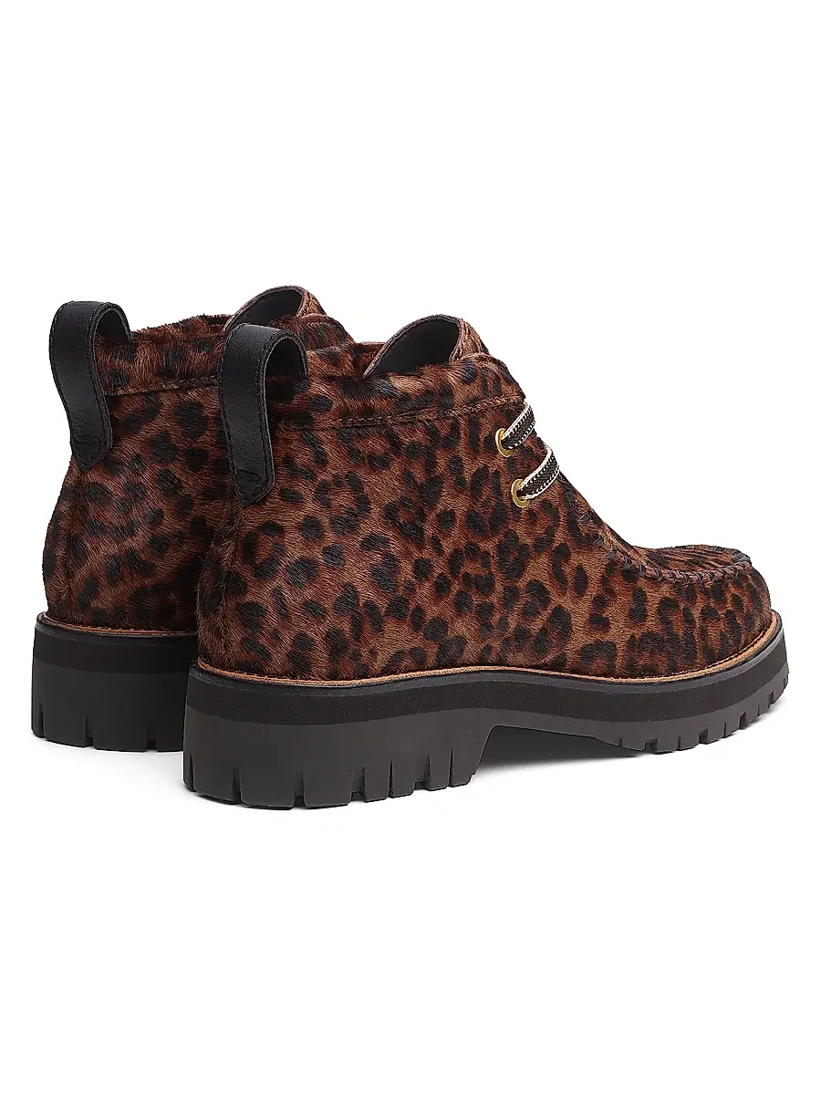 rag & bone Women's Cameron Leopard Calf Hair Moccasin Boots | Thumbnail 3 rag & bone Women's Cameron Leopard Calf Hair Moccasin Boots | Thumbnail 3