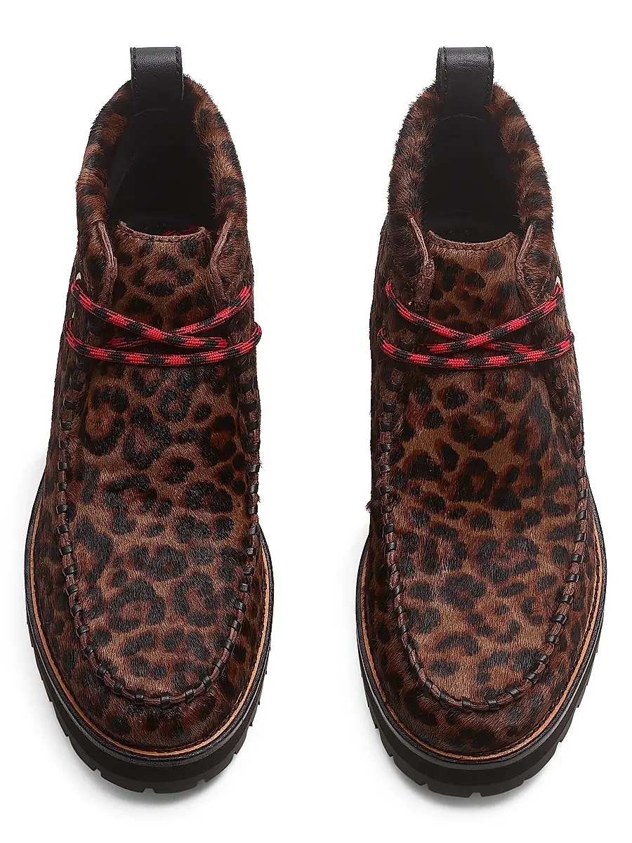 rag & bone Women's Cameron Leopard Calf Hair Moccasin Boots | Thumbnail 5 rag & bone Women's Cameron Leopard Calf Hair Moccasin Boots | Thumbnail 5