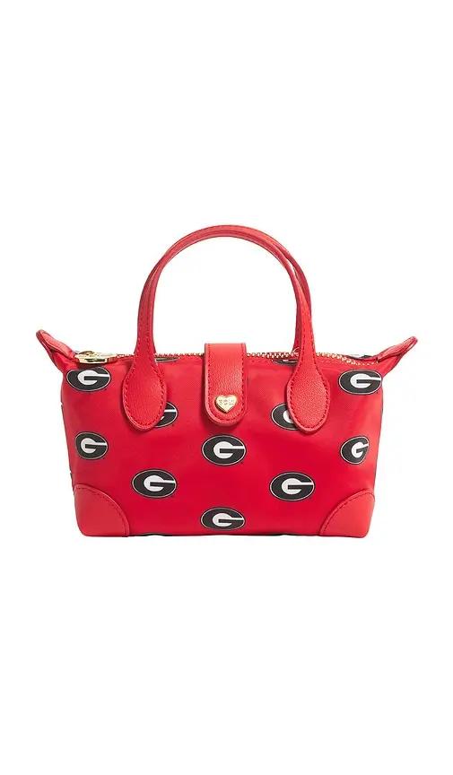 Stoney Clover Lane University Of Georgia Printed Nylon Pouchette Crossbody | Image 1 Stoney Clover Lane University Of Georgia Printed Nylon Pouchette Crossbody | Image 1