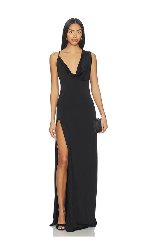 NBD Tessa Draped Shoulder Maxi Dress | Image 1 NBD Tessa Draped Shoulder Maxi Dress | Image 1