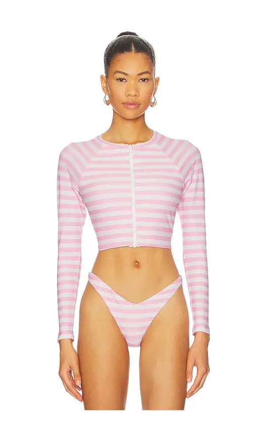 POST SWIM Melanie Longline Rashguard | Image 1 POST SWIM Melanie Longline Rashguard | Image 1