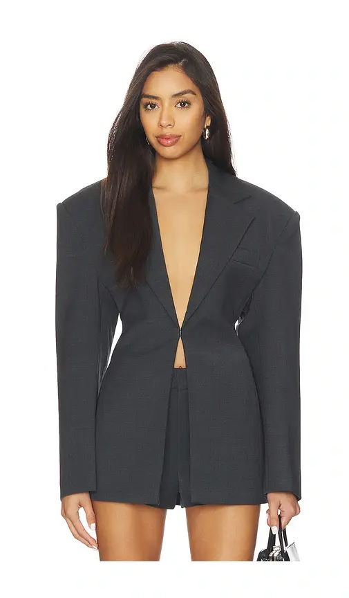 Courtney Zheng Milena Scuba Wool Blazer | Image 1 Courtney Zheng Milena Scuba Wool Blazer | Image 1