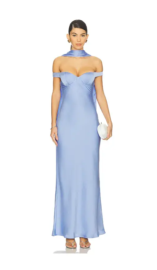 Runaway The Label Raphaella Off Shoulder Maxi Dress | Image 1 Runaway The Label Raphaella Off Shoulder Maxi Dress | Image 1