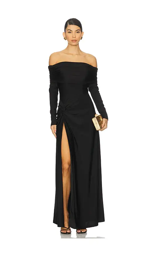 Runaway The Label Abbie Off Shoulder Maxi Dress | Image 1 Runaway The Label Abbie Off Shoulder Maxi Dress | Image 1