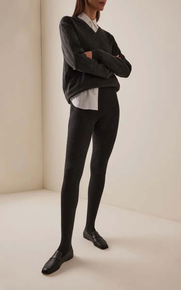 The Row Meme Cashmere Tights | Thumbnail 2 The Row Meme Cashmere Tights | Thumbnail 2