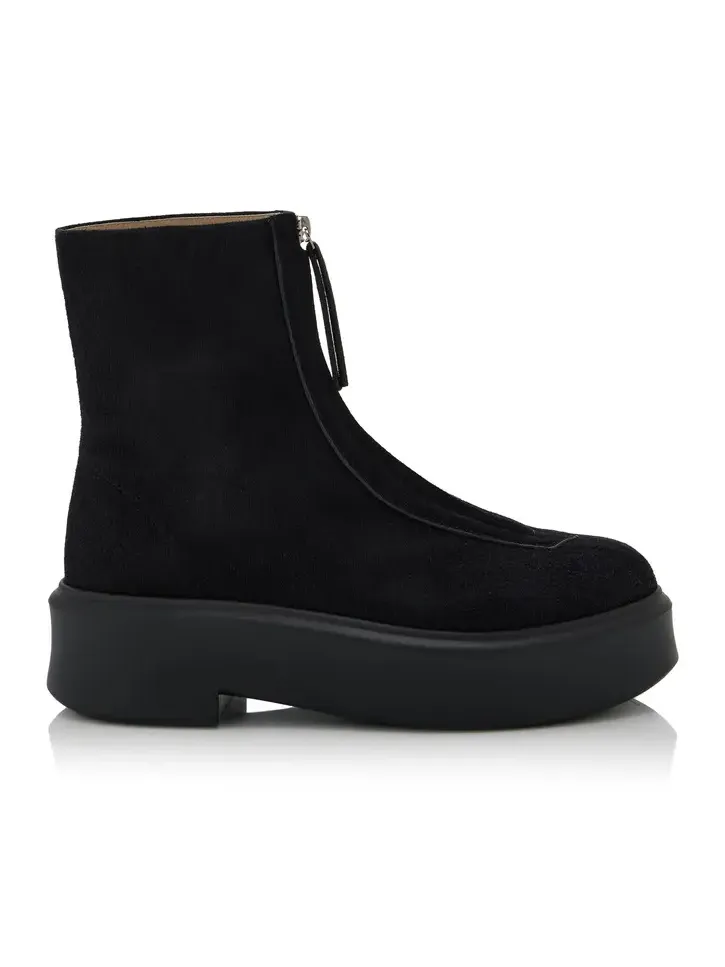 Zipped Suede Boots Zipped Suede Boots